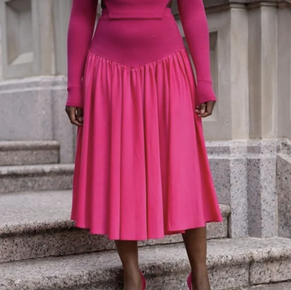 Drop Waist Midi Skirts